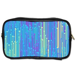 Vertical Behance Line Polka Dot Blue Green Purple Toiletries Bags 2-side by Mariart