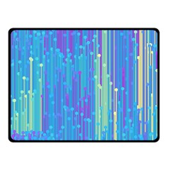 Vertical Behance Line Polka Dot Blue Green Purple Fleece Blanket (small)