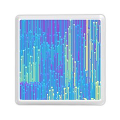 Vertical Behance Line Polka Dot Blue Green Purple Memory Card Reader (square) 