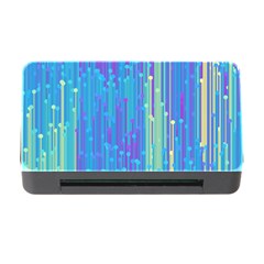 Vertical Behance Line Polka Dot Blue Green Purple Memory Card Reader With Cf by Mariart