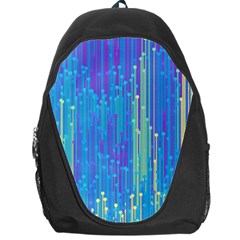 Vertical Behance Line Polka Dot Blue Green Purple Backpack Bag by Mariart