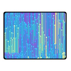 Vertical Behance Line Polka Dot Blue Green Purple Double Sided Fleece Blanket (small)  by Mariart