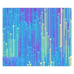 Vertical Behance Line Polka Dot Blue Green Purple Double Sided Flano Blanket (small) 