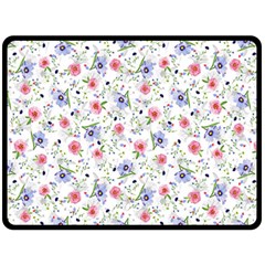 Floral Pattern Fleece Blanket (large)  by ValentinaDesign