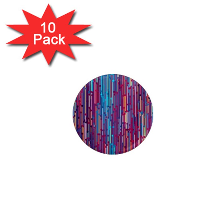 Vertical Behance Line Polka Dot Blue Green Purple Red Blue Black 1  Mini Magnet (10 pack) 