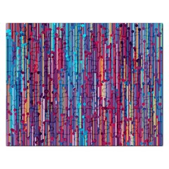 Vertical Behance Line Polka Dot Blue Green Purple Red Blue Black Rectangular Jigsaw Puzzl