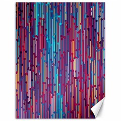 Vertical Behance Line Polka Dot Blue Green Purple Red Blue Black Canvas 18  X 24   by Mariart