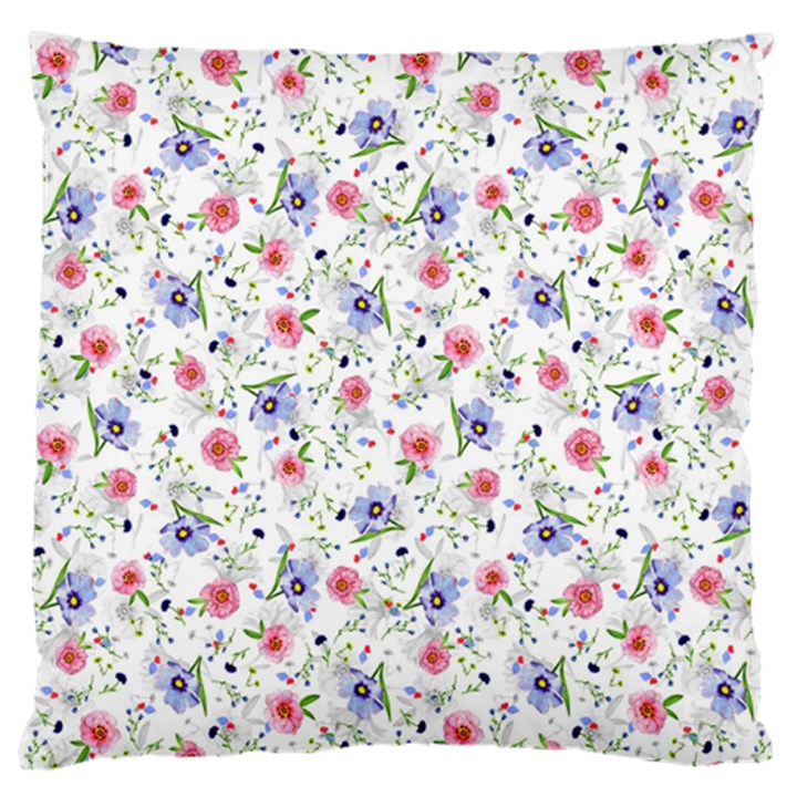 Floral pattern Large Flano Cushion Case (Two Sides)