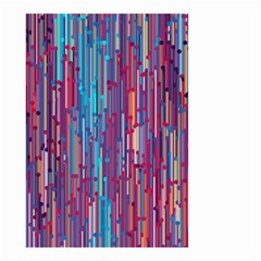 Vertical Behance Line Polka Dot Blue Green Purple Red Blue Black Small Garden Flag (Two Sides)