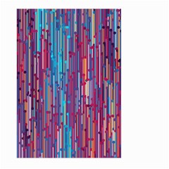 Vertical Behance Line Polka Dot Blue Green Purple Red Blue Black Large Garden Flag (two Sides)