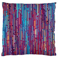 Vertical Behance Line Polka Dot Blue Green Purple Red Blue Black Large Flano Cushion Case (Two Sides)