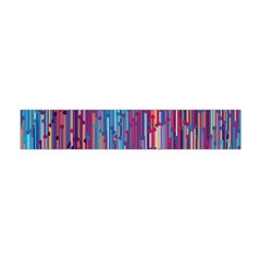 Vertical Behance Line Polka Dot Blue Green Purple Red Blue Black Flano Scarf (Mini)