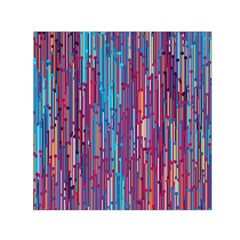 Vertical Behance Line Polka Dot Blue Green Purple Red Blue Black Small Satin Scarf (square) by Mariart