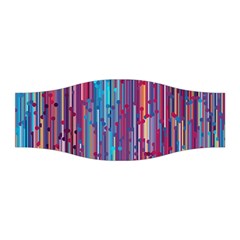 Vertical Behance Line Polka Dot Blue Green Purple Red Blue Black Stretchable Headband by Mariart