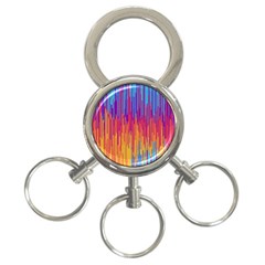 Vertical Behance Line Polka Dot Blue Red Orange 3-ring Key Chains by Mariart