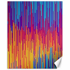 Vertical Behance Line Polka Dot Blue Red Orange Canvas 16  X 20   by Mariart