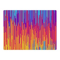 Vertical Behance Line Polka Dot Blue Red Orange Double Sided Flano Blanket (mini) 