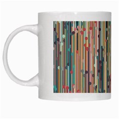 Vertical Behance Line Polka Dot Grey Blue Brown White Mugs by Mariart