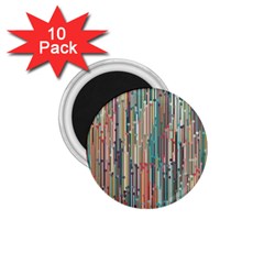 Vertical Behance Line Polka Dot Grey Blue Brown 1 75  Magnets (10 Pack)  by Mariart