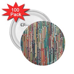 Vertical Behance Line Polka Dot Grey Blue Brown 2 25  Buttons (100 Pack)  by Mariart