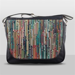 Vertical Behance Line Polka Dot Grey Blue Brown Messenger Bags