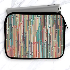 Vertical Behance Line Polka Dot Grey Blue Brown Apple Ipad 2/3/4 Zipper Cases by Mariart