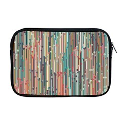 Vertical Behance Line Polka Dot Grey Blue Brown Apple Macbook Pro 17  Zipper Case