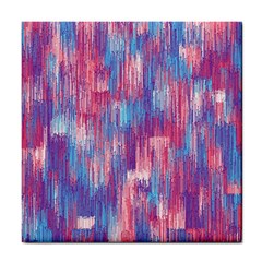 Vertical Behance Line Polka Dot Blue Green Purple Red Blue Small Tile Coasters