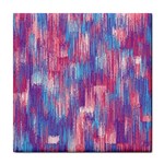 Vertical Behance Line Polka Dot Blue Green Purple Red Blue Small Tile Coasters Front