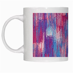 Vertical Behance Line Polka Dot Blue Green Purple Red Blue Small White Mugs by Mariart