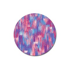 Vertical Behance Line Polka Dot Blue Green Purple Red Blue Small Magnet 3  (round) by Mariart