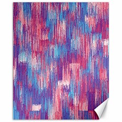 Vertical Behance Line Polka Dot Blue Green Purple Red Blue Small Canvas 16  X 20   by Mariart