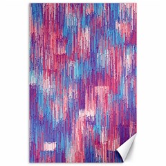 Vertical Behance Line Polka Dot Blue Green Purple Red Blue Small Canvas 24  X 36  by Mariart