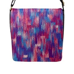 Vertical Behance Line Polka Dot Blue Green Purple Red Blue Small Flap Messenger Bag (l)  by Mariart