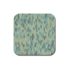 Vertical Behance Line Polka Dot Grey Rubber Coaster (square) 