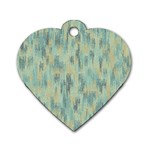 Vertical Behance Line Polka Dot Grey Dog Tag Heart (Two Sides) Front