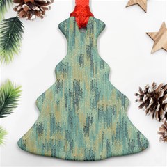 Vertical Behance Line Polka Dot Grey Christmas Tree Ornament (two Sides)