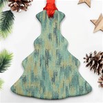 Vertical Behance Line Polka Dot Grey Christmas Tree Ornament (Two Sides) Front