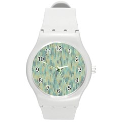 Vertical Behance Line Polka Dot Grey Round Plastic Sport Watch (m) by Mariart