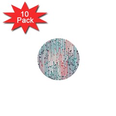 Vertical Behance Line Polka Dot Grey Pink 1  Mini Buttons (10 Pack)  by Mariart