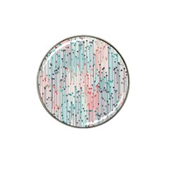 Vertical Behance Line Polka Dot Grey Pink Hat Clip Ball Marker (4 Pack) by Mariart