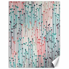 Vertical Behance Line Polka Dot Grey Pink Canvas 12  X 16  