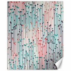 Vertical Behance Line Polka Dot Grey Pink Canvas 16  X 20   by Mariart