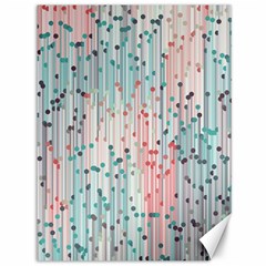 Vertical Behance Line Polka Dot Grey Pink Canvas 36  X 48   by Mariart