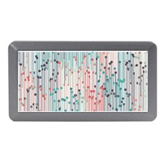 Vertical Behance Line Polka Dot Grey Pink Memory Card Reader (mini) by Mariart