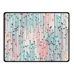 Vertical Behance Line Polka Dot Grey Pink Double Sided Fleece Blanket (small)  by Mariart