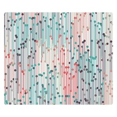 Vertical Behance Line Polka Dot Grey Pink Double Sided Flano Blanket (small) 