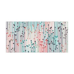 Vertical Behance Line Polka Dot Grey Pink Yoga Headband