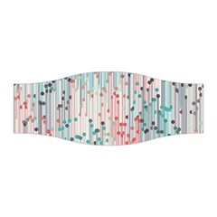 Vertical Behance Line Polka Dot Grey Pink Stretchable Headband by Mariart