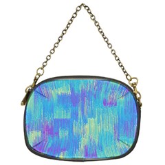 Vertical Behance Line Polka Dot Purple Green Blue Chain Purses (one Side) 